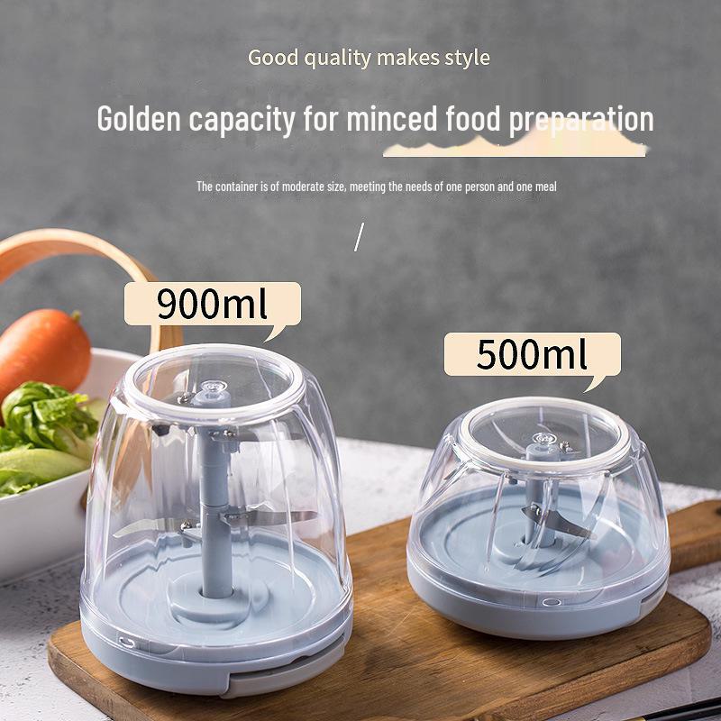 Manual Multi-Function Kitchen Garlic & Meat Press: Convenient Pull-Out Design for Efficient Cooking