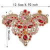 2pcs Sew On Design Rhinestone Applique Patches Beaded Applique Patches  For Clothing Accessories