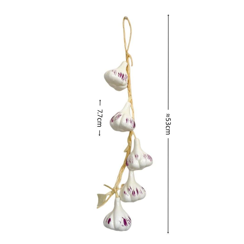 Realistic Hanging Vegetable String: Chili, Potato, Corn, Garlic, Peanut Props for Yard or Restaurant Decor