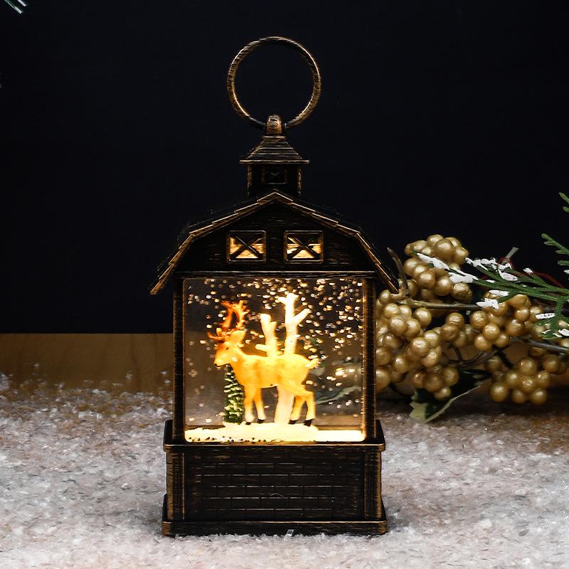 Water-Filled Santa Claus Night Light Ornament