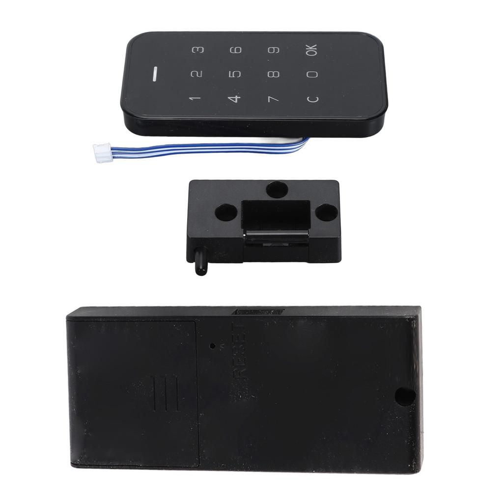 Electronic Cabinet Lock Kit Digital Touch Keypad Lock Password Entry Keyless Security Lock for Wardrobe Cabinet Sauna Center ABS Stainless Steel 180g