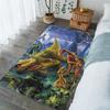 Cartoon Dinosaur Jungle Green Pattern Carpet Soft Non -Slip Indoor Rug Cartoon Game Rug Room Bedside Crawling Anti -Fall Floor Mat
