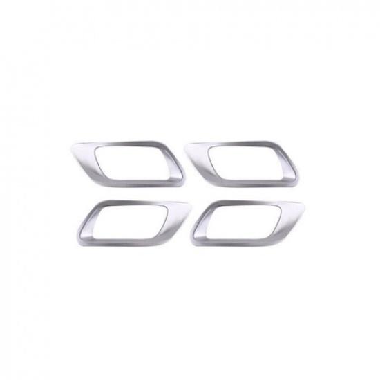 For Honda Fit Jazz Cover Trim ABS Matte Silver Interior Door Handle 2014-2020