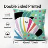 Cute Zebra Cushion Cover Plush Fabric Soft Double-Sided Printed Sofa Warm Winter Home Child Gift Pillow Case
