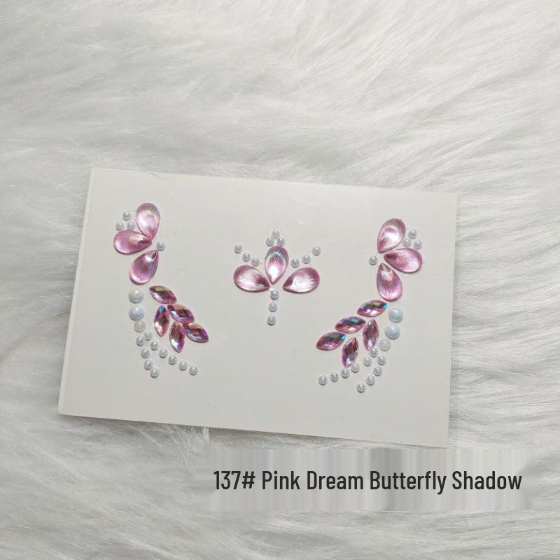 Kids' Rhinestone Eye and Brow Stickers for Makeup and Performances