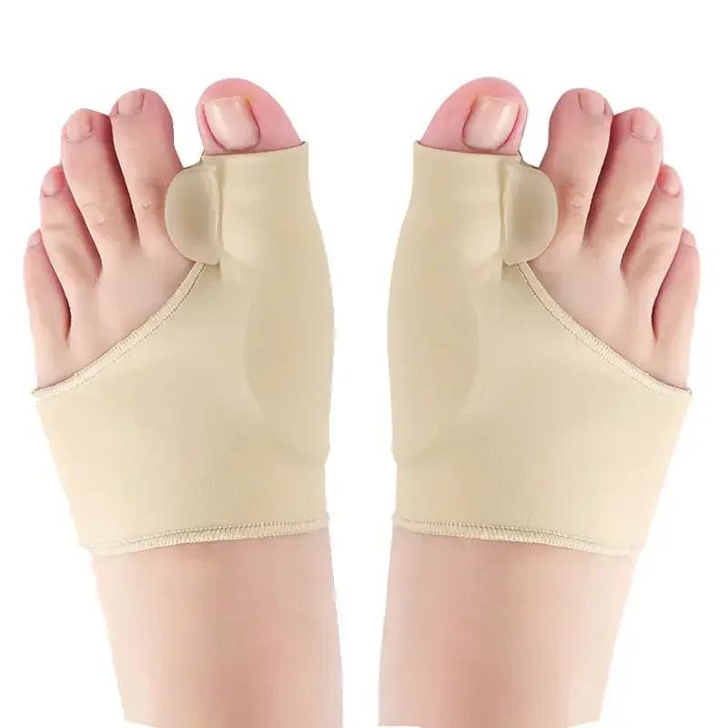 1 Çift Parmak Ayırıcı Halluks Valgus Bunyon Düzeltici Ortotik Ayak Kemik Başparmak Ayarlayıcı Düzeltme Pedikür Çorabı Düzleştirici