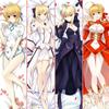 Japan Anime Fate/stay Night Saber Body Hugging Cover Double Sided Pillow Case Throw Cushion Dakimakura Waifu Pillowcase