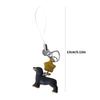 Lovely Cartoon Dachshund Phone Charm Sweet Styles Resin Materials Portable and Easy To Attach for Women and Students