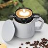 Stainless Steel Portable Coffee Filter Cup Foldable, Hand-Flush Design with Ear Hook for Easy Hanging, No Paper Needed