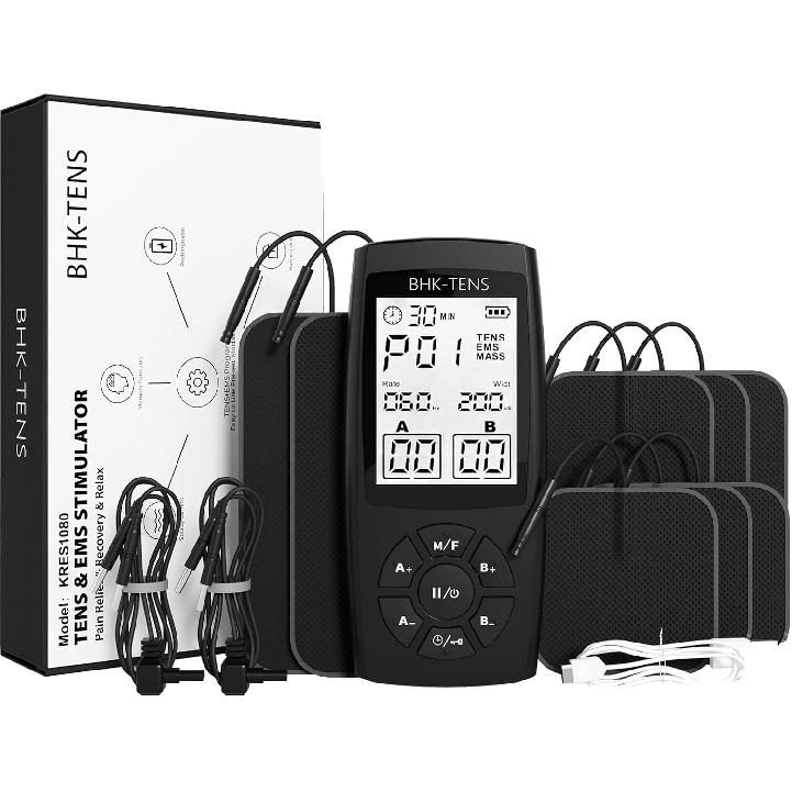 TENS Unit Muscle Stimulator for Pain Relief Therapy, 22 Modes EMS TENS Machine, Electronic Muscle Relaxer for Shoulder Pain Relief, Back Pain,