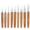 9Pcs 0.5mm 0.75mm Sizes Dreadlock Crochet Hook Braid Hair Weaving Tool  Dreadlock Styling