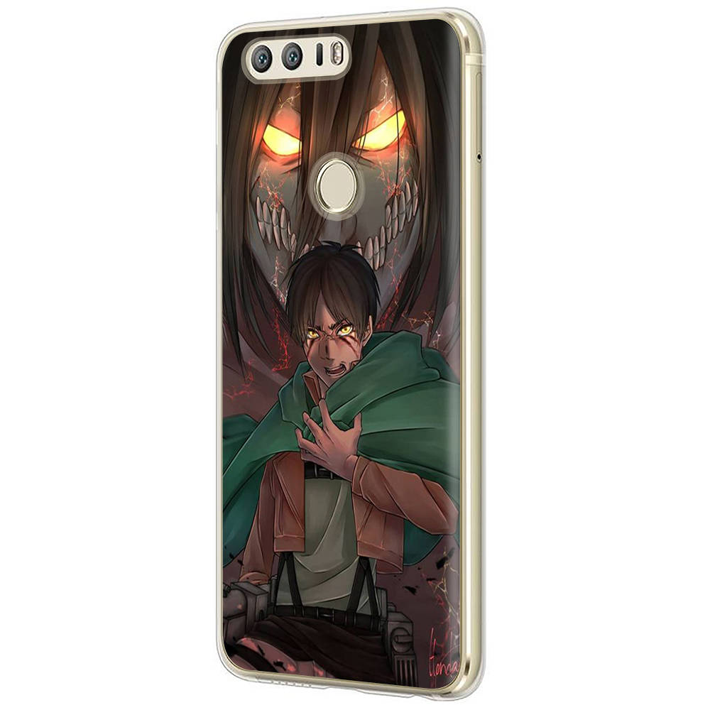 DT52 Anime Attack On Titan Case for Samsung A04 A14 A23 A34 A54 M23 M33 M52 M53 Realme 10 9 C30S C35 C55 VIVO Y02S Y21 Y33S Y51 X80 Pro Clear Cover