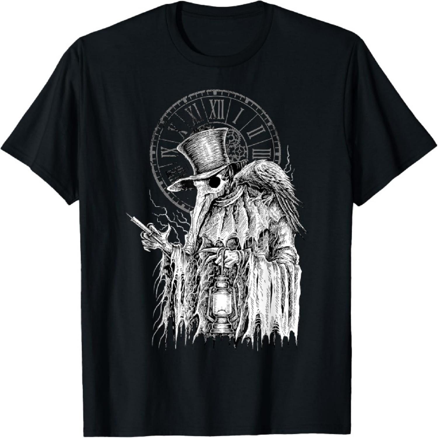 

Plague Doctor Death Virus with Raven T-Shirt S