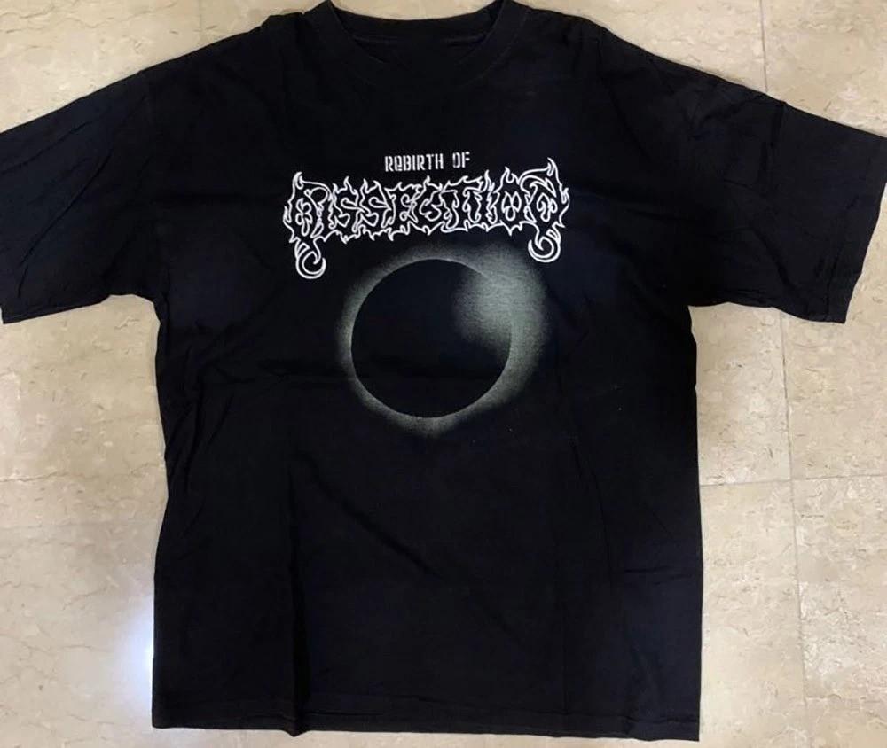 VTG Dissection Band Short Sleeve Cotton Black Size T-Shirt MI935 XXXXL