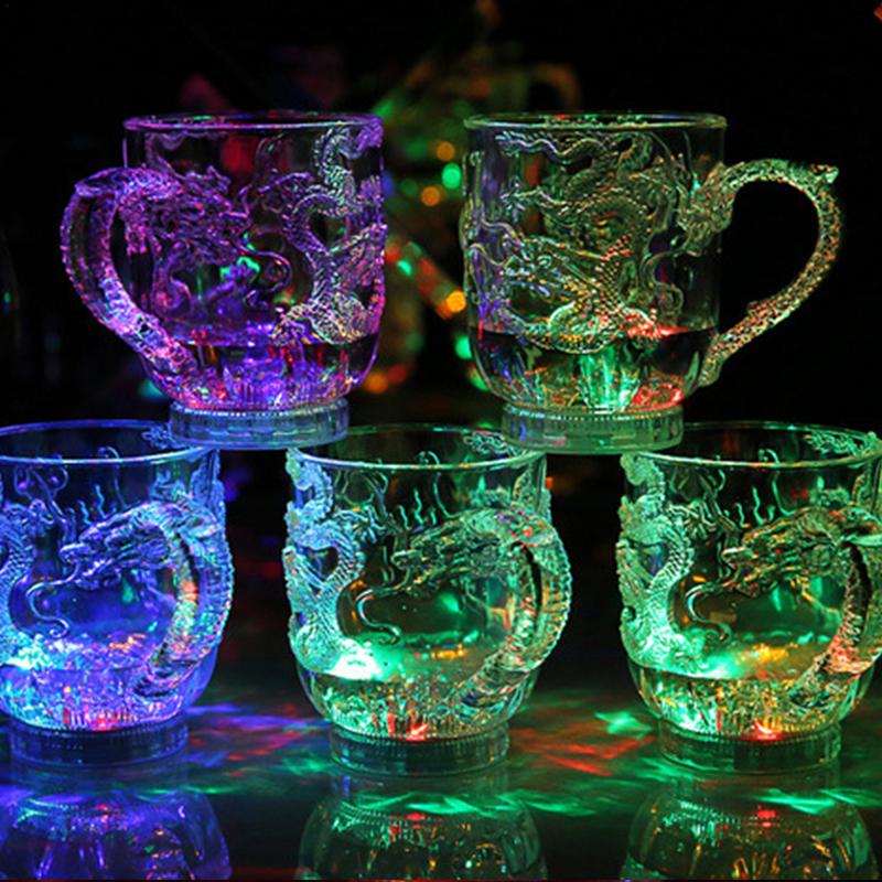 

LED Cups Water Activated Wine Glass Fun Color Changing Acrylic Drinking Glasses For Party Easter Halloween Wine Home Bar Wedding other