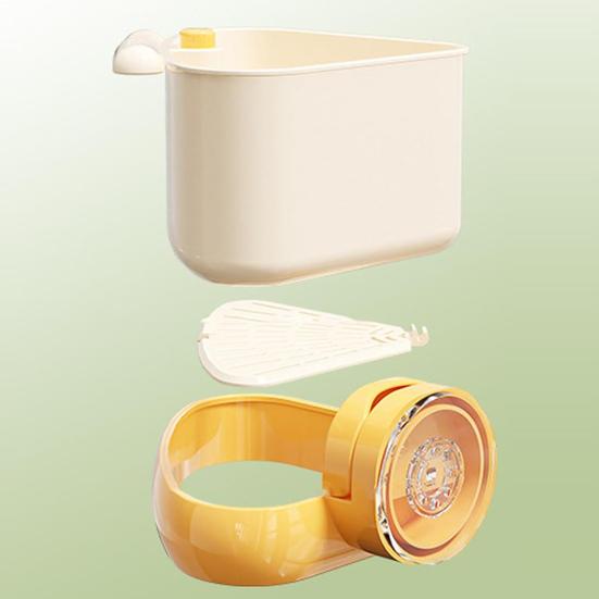 Suction Cup Kitchen Sink Strainer Basket Large Capacity Simple Installation Corner Sink Trash Catcher Sponge Holder