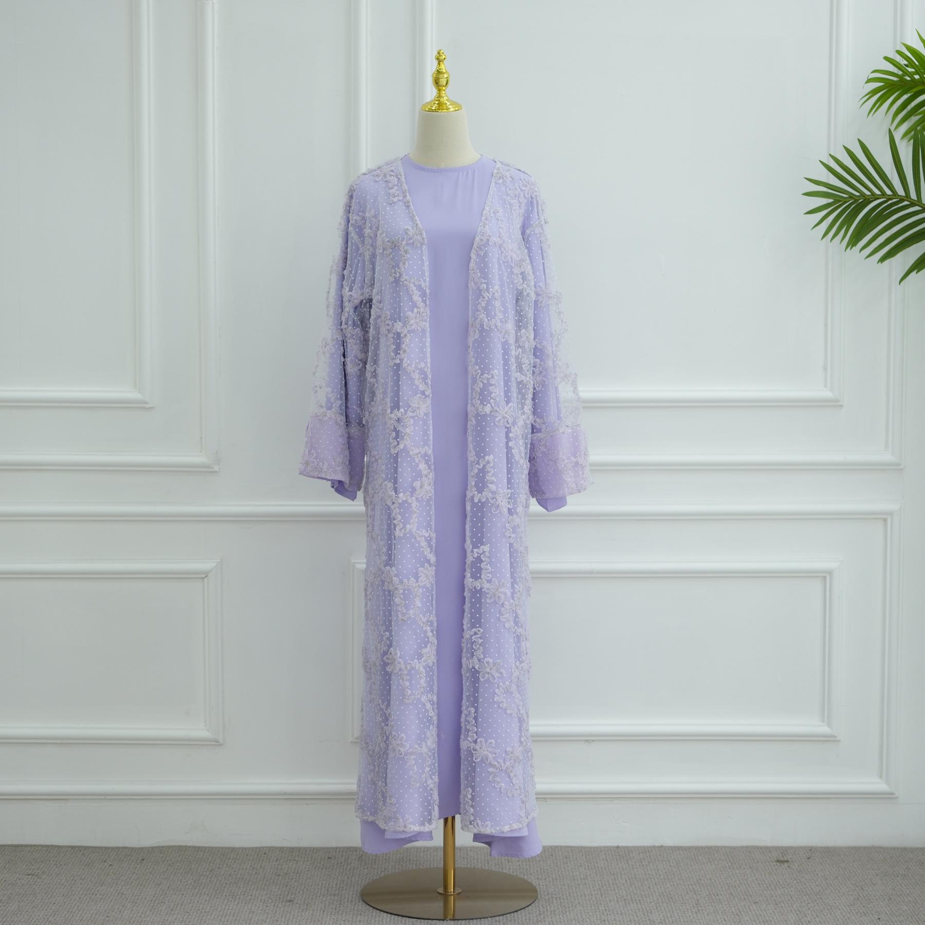 Aiyirui 3D Floral Mesh Cardigan S (52)