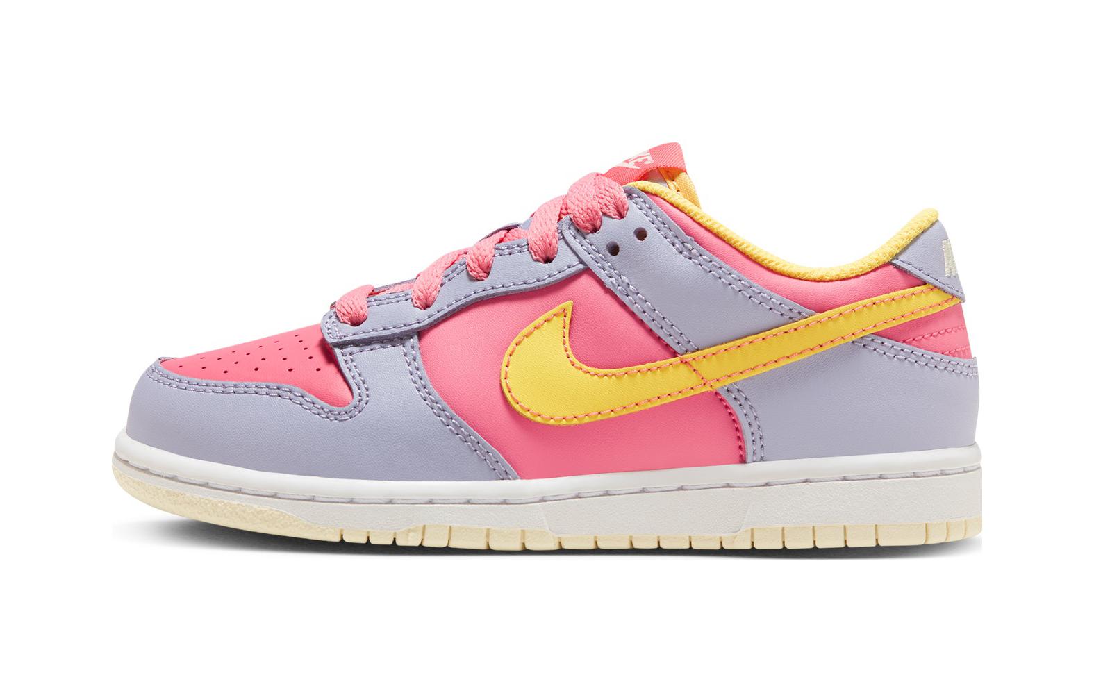 

Nike Dunk BP Cushioning, Wear Resistant Low top Kids Skateboarding Shoes Gray Pink Children Aged 3 7 Years Old DH9756-500 28