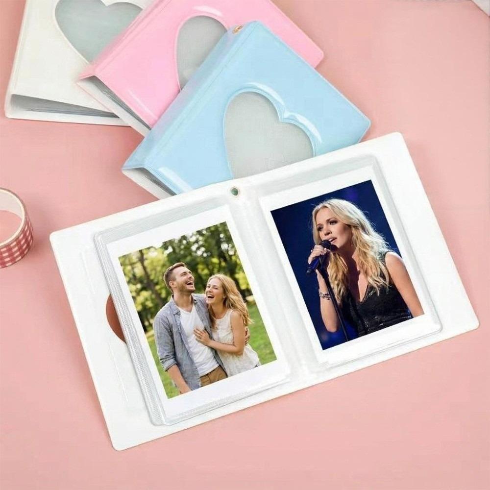 Heart Cutout Card Book Macaron Photo Binder Portable Card Storage Kpop Card Keep