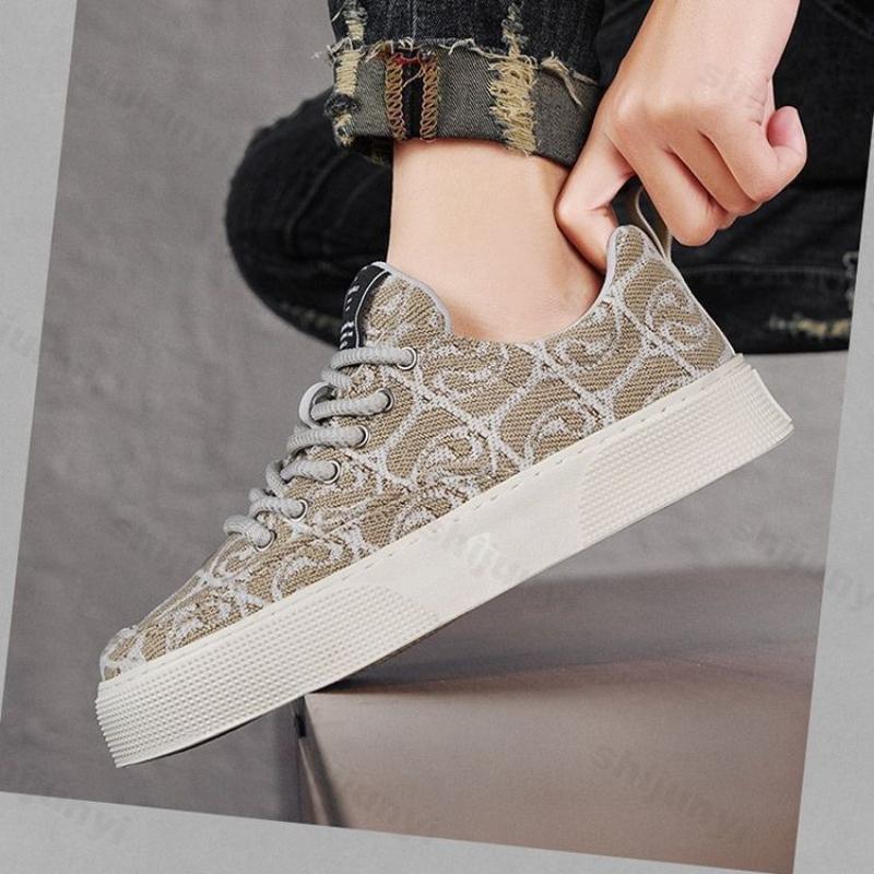 Men's Canvas Shoes 2026 Spring Autumn New Vintage Fashion Breathable Lace Up Sneakers Comfortable Outdoor Non Slip Casual Flats