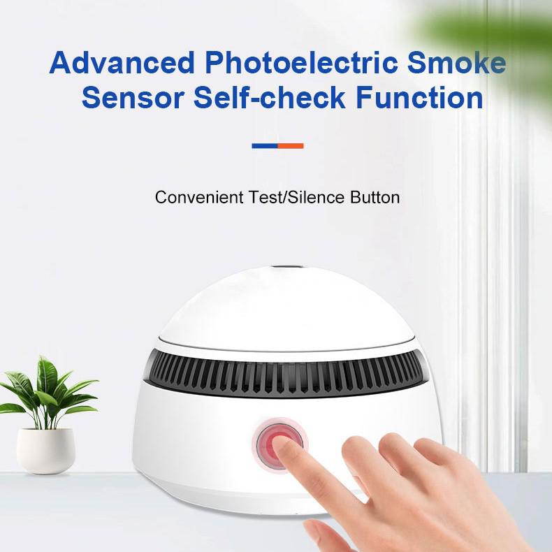 10-Year Lithium Battery Photoelectric Smoke Alarm with WiFi
