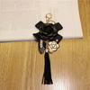 Element Hanger Bag Ornaments Car Key Ring Flower Keyring Camellia Key Chain Key Chain Bag Pendant