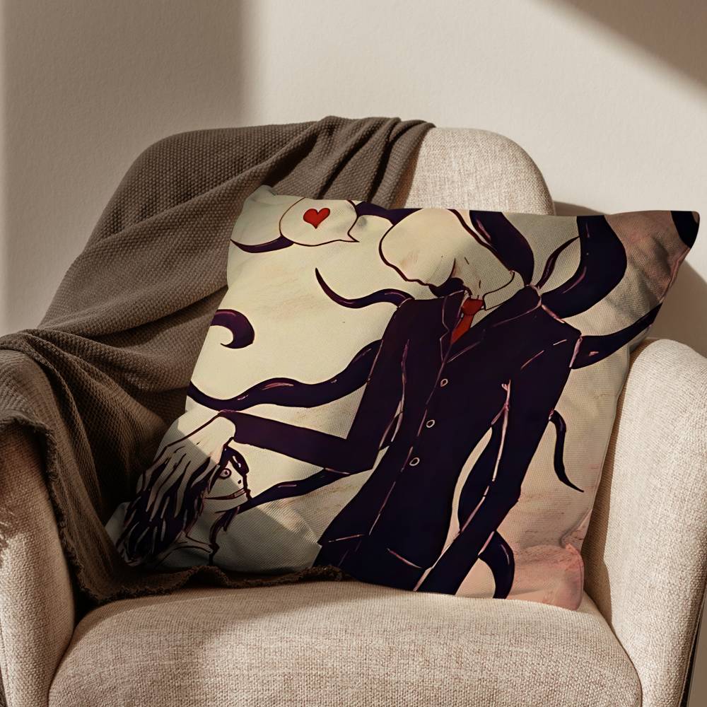 game cool Slender Man Pillow Case Office Cushions Suitable For Sofa Car Bedroom Decorative Cushion Cover