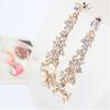 Elegant Fashion Women Pearl Rhinestone Dangle Chandelier Drop Earrings Jewelry