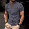 Sommer Herrenmode Kurzarm-POLO-Shirt Button Up T-Shirt Herren Sport Poloshirt Sport Tops