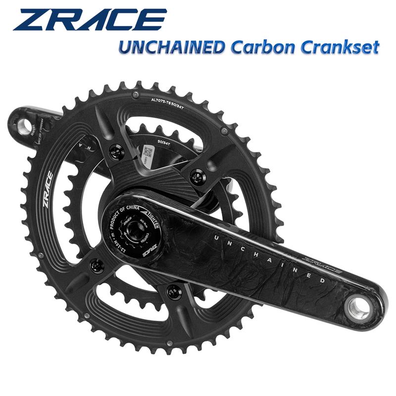 ZRACE UNCHAINED Crankset Carbon Fiber Lightweight Modular Structure Suitable for ROAD Gravel 40T