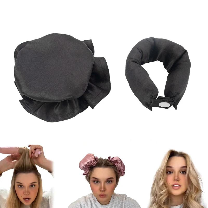 2/4 szt. Zestaw wałków do loków bez ciepła Bez ciepła Lokówka do włosów Jedwabne loki Miękkie wałki do włosów Opaska do spania Lokówki do włosów Narzędzia do stylizacji