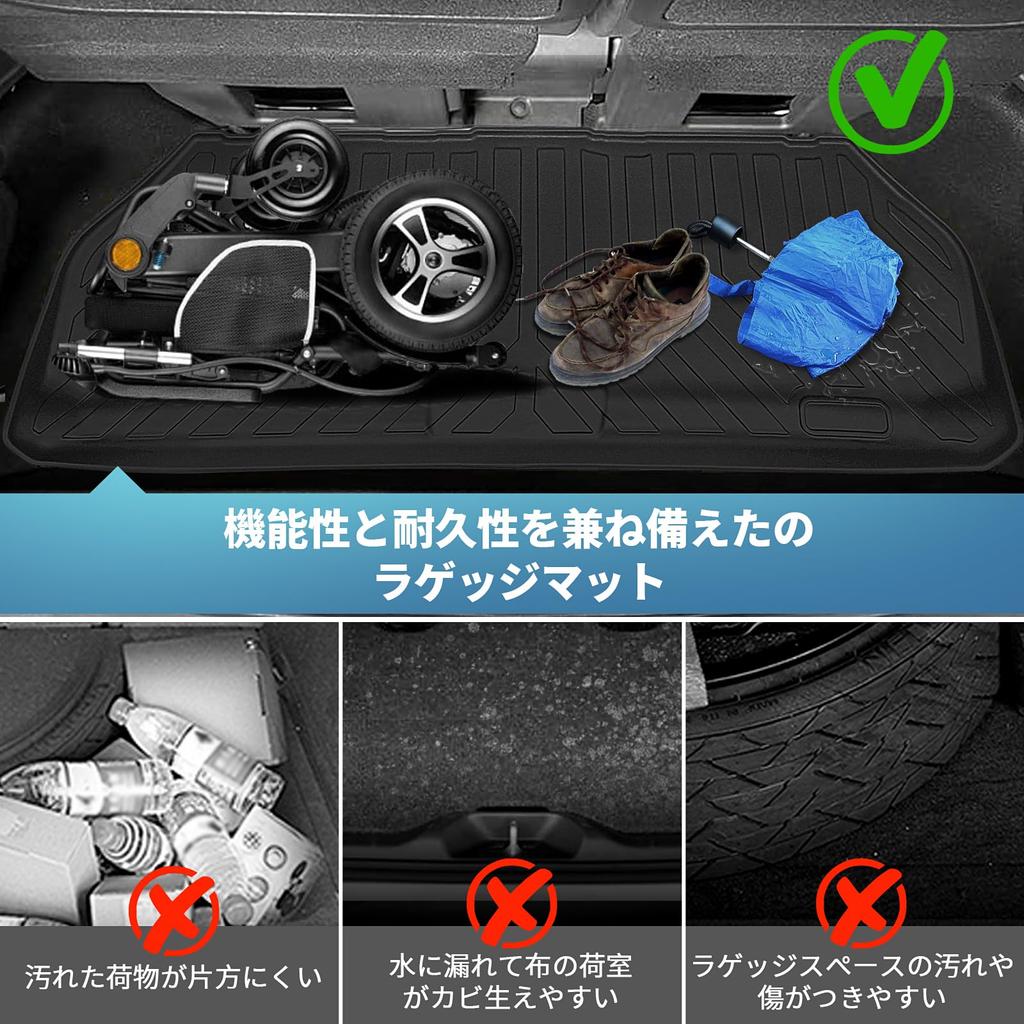 New Model Step Wagon RP6 RP7 RP8 Luggage Mat Designed Specifically for the Vehicle Model Trunk Mat 3D Car Mat STEPWGN AIR SPADA RP Series 6th