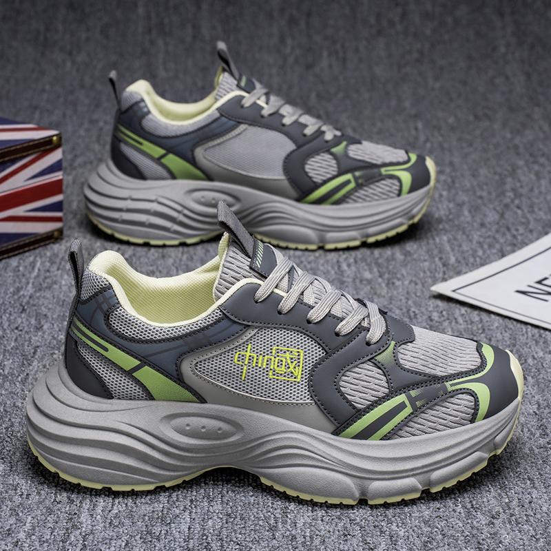 

Новые модные мужские туфли Four Seasons Low Top, удобные дышащие повседневные кроссовки 44 серый