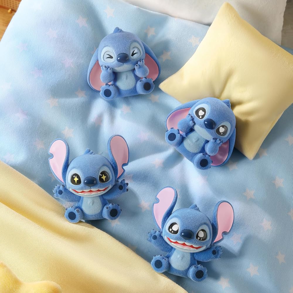 TOP TOY Disney Mini Fluffy Stitch Series Blind Box Figure 3pcs