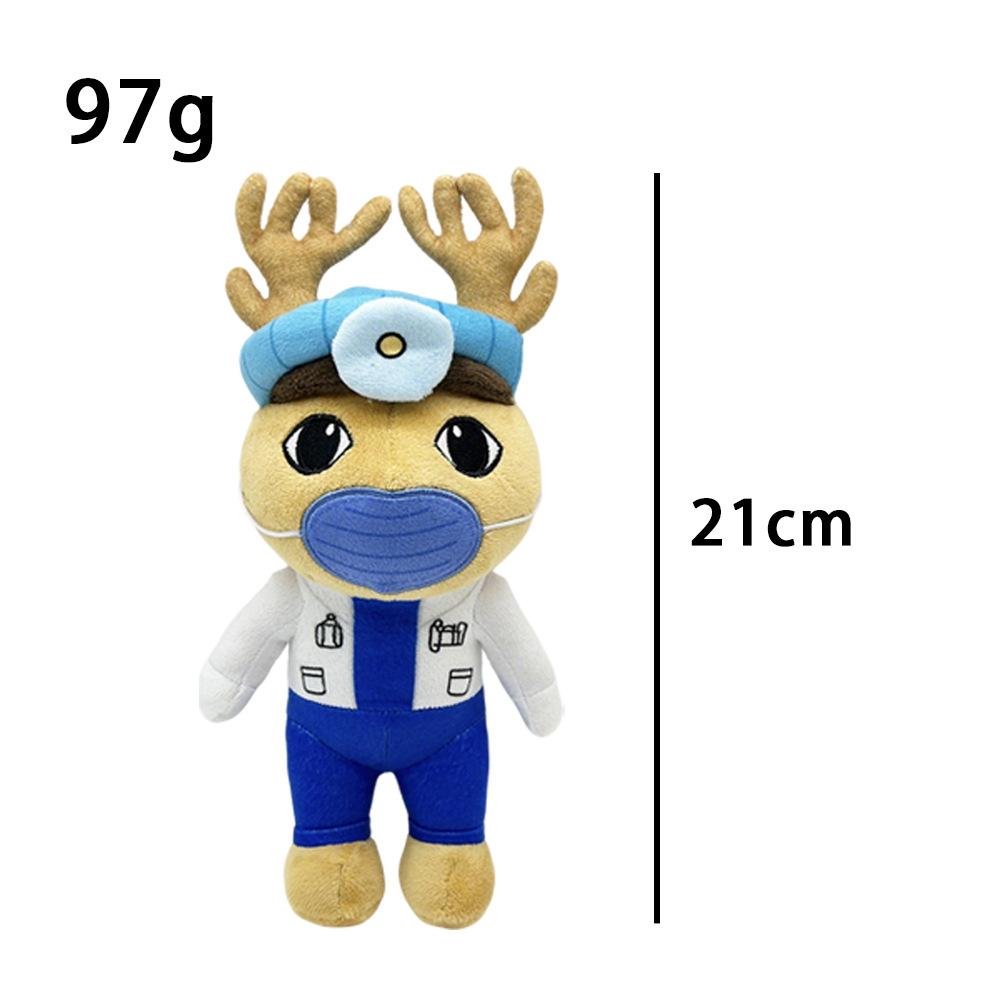 Game Animal Hospital Plush Toy Blue Dog Horror Soft Stuffed Cartoon Doll Collectible For Adult Fans Back To School Keychain Gift