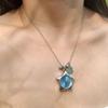 Y2K Retro Star Watch Four-Leaf Heart Pendant Necklace For Women Original Design Creative Clavicle Chain