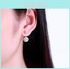 Elegant Double Ball Alloy Crystal Rhinestone Earrings For A Timeless Look