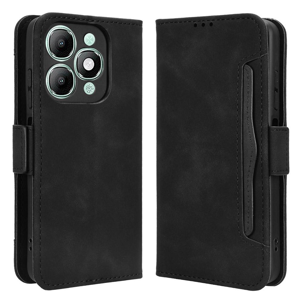 For itel A90 4G Leather Case Phone Wallet Cover with Multiple Card Slots
