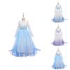 Frozen Princess Dress For Girls Elsa Snowflake Costume Blue And Purple Ages 3-10