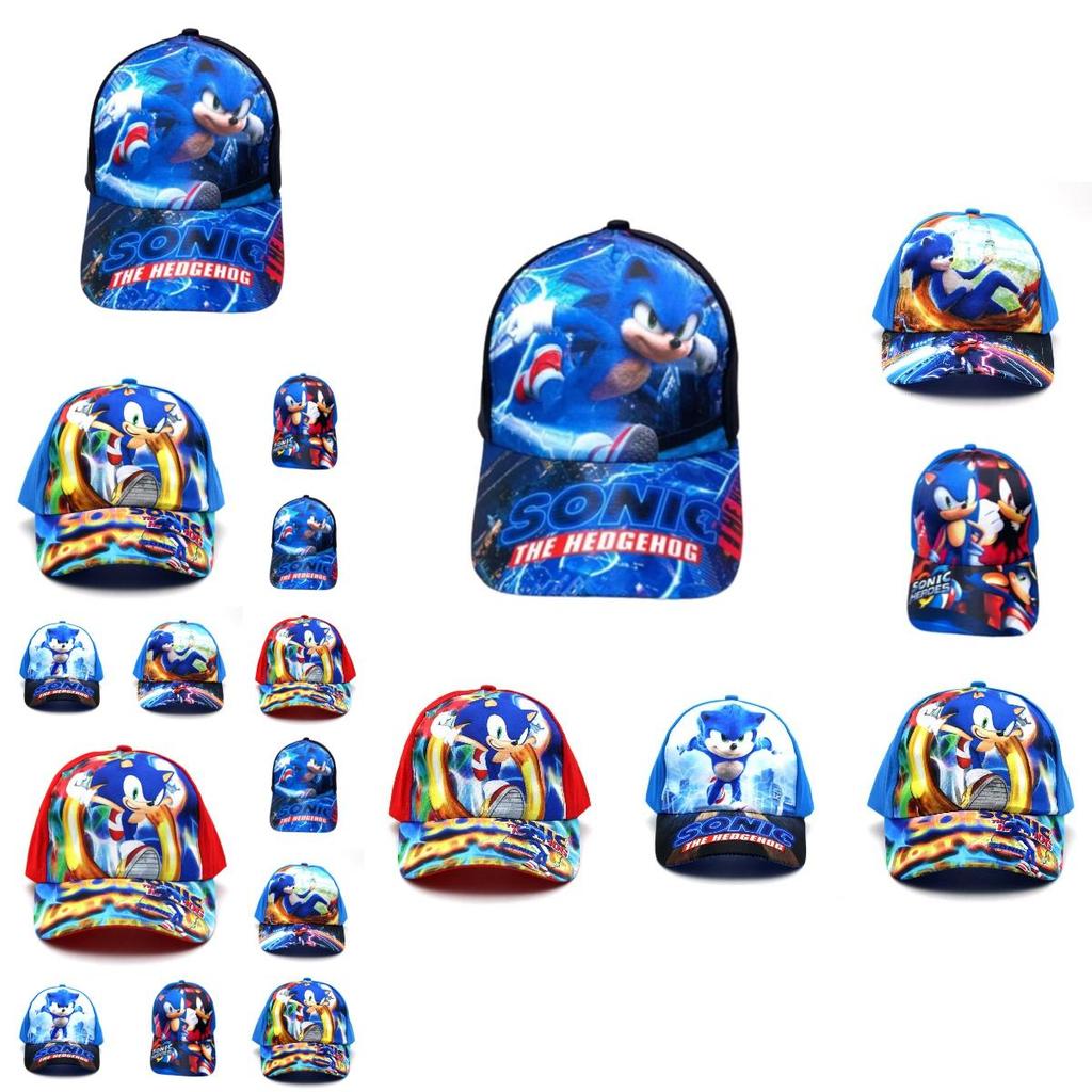 Sonic The Hedgehog Kinder Verstellbare Baseballkappe Feuchtigkeitsabsorbierende Baumwolle Sonnenschutzhut