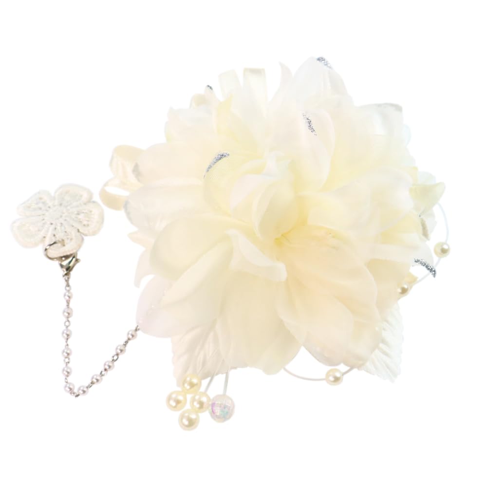 

м яка бутоньєрка просто прикріпіть її для офіційних випадків, таких як вступ, випускний та особливі події [Колекція Crain s] Магнітна, брошка, на, білий