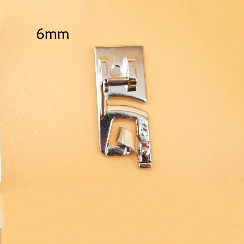 Rollsaum-Nähfuß für Haushalts-Mehrzweck-Nähmaschinen Zubehör Rollsaum-Nähfuß 3MM/4MM/6MM