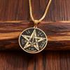 Braccialetti e Collana Pentagramma Stregoneria Acciaio Inossidabile Uomo\\\\'s Je Tetragrammaton Ebraico Pendente di Salomone Amuleto Gioielli