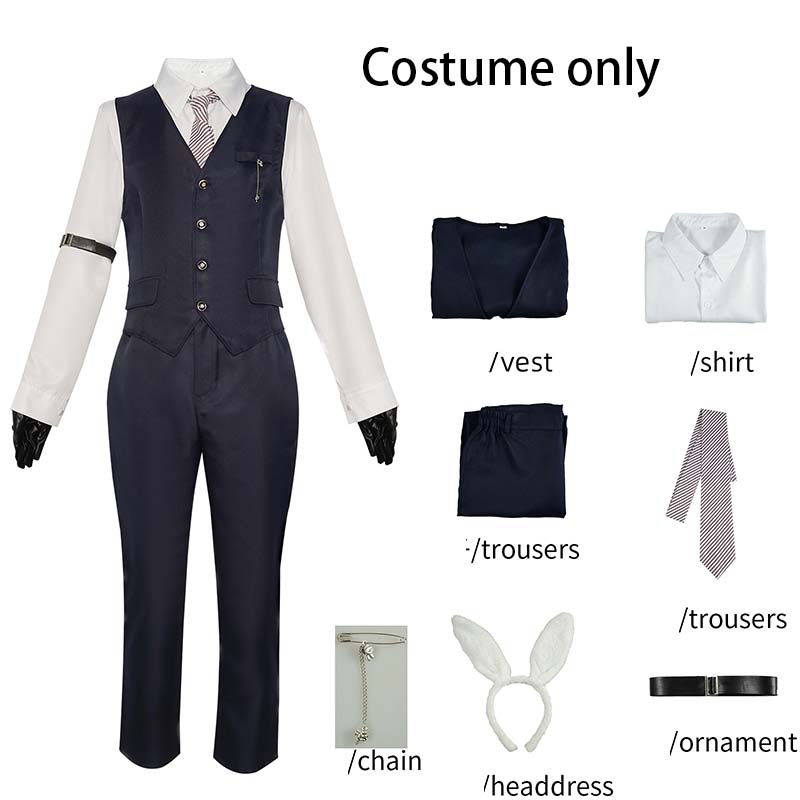 

Xavier Cosplay Costume Adult Carnival Uniform Game Love And Deepspacee Xavier Outfit For Halloween Party Masquerade(navy Blue) S