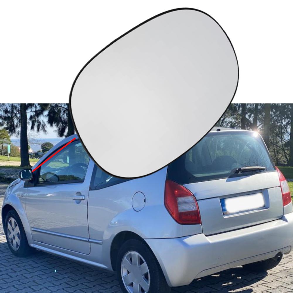 Left/Right Side Heated Wing Mirror Glass Rearview Mirror for Citroen C2 C3 Xsara Picasso Peugeot 1007 206 Left Side