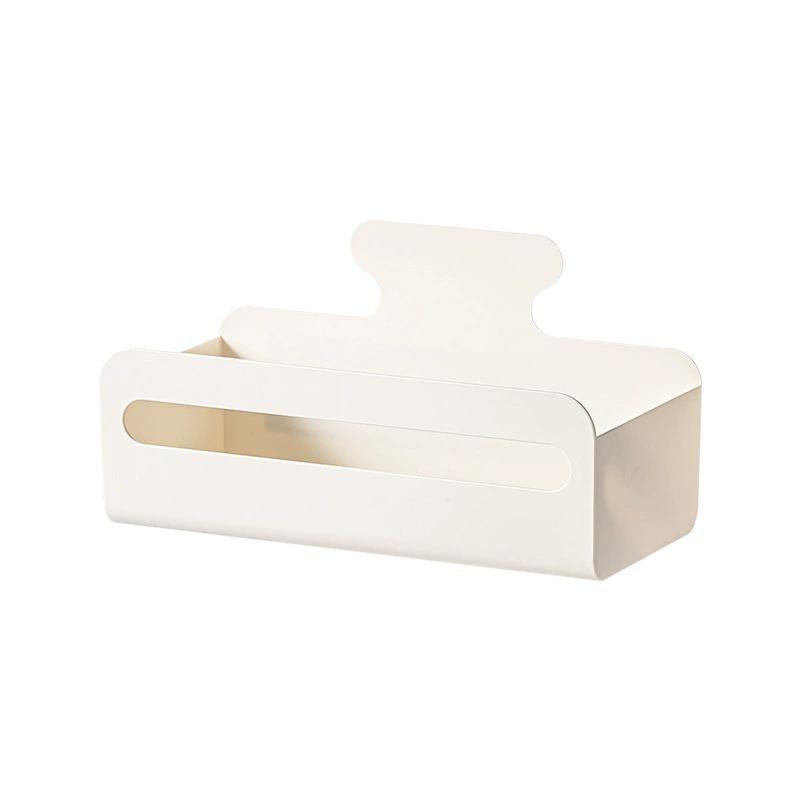Magnetic Wall-Mounted Tissue Box: Punch-Free Wet Wipe Storage Holder for Kitchens & Refrigerators, Upside Down Pull-Out Design.
