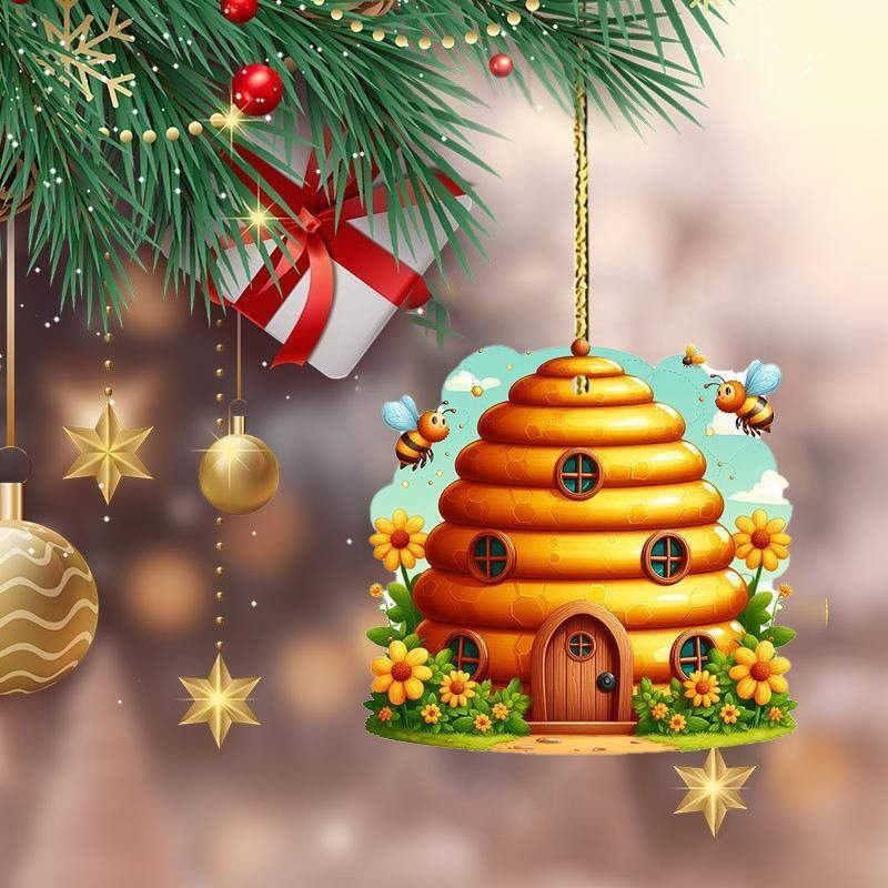 Cute Minimalist Acrylic Bee Car Decoration Gift For Festive Charm Interior