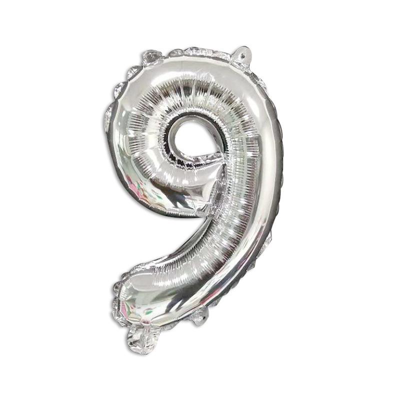 Thin Body 40-Inch Large Digital Aluminum Film Balloon 42-Inch Digital Balloon Birthday Party Decoration Helium Balloon Floating In The Air