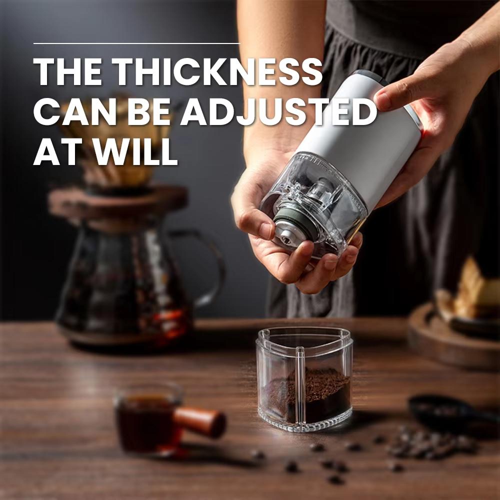 Custom Logo Small Portable Mini Home Kitchen Coffee Grinder Machine Mill Automatic USB Charging Electric Coffee Grinder