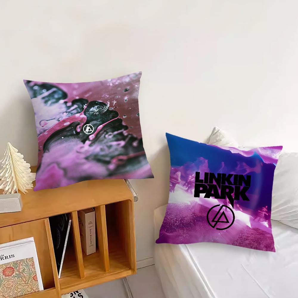 Rock Band From Zero Pillow Case Sofa Living Room Bedroom Headboard Backrest Cushion Square Cushion L-Linkin P-Park Nap Time